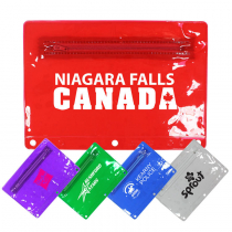 Premium Vinyl Zippered Pack, Transparent Colors