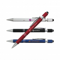 Halcyon® Executive Metal Spin Top Pen with Stylus