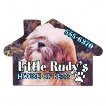 Full Color Digital Stock Shaped Magnets - House