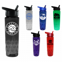 RECYCLED PET - 24 oz. Bottle with Straw Cap