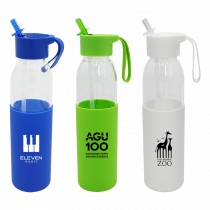 20 oz. Borosilicate Bottle with Silicone Sleeve