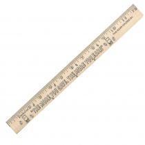 Save/Earn  "U" Color Rulers - Natural wood finish