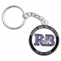 Iron Die Struck Soft Enamel Keychain (1.25")