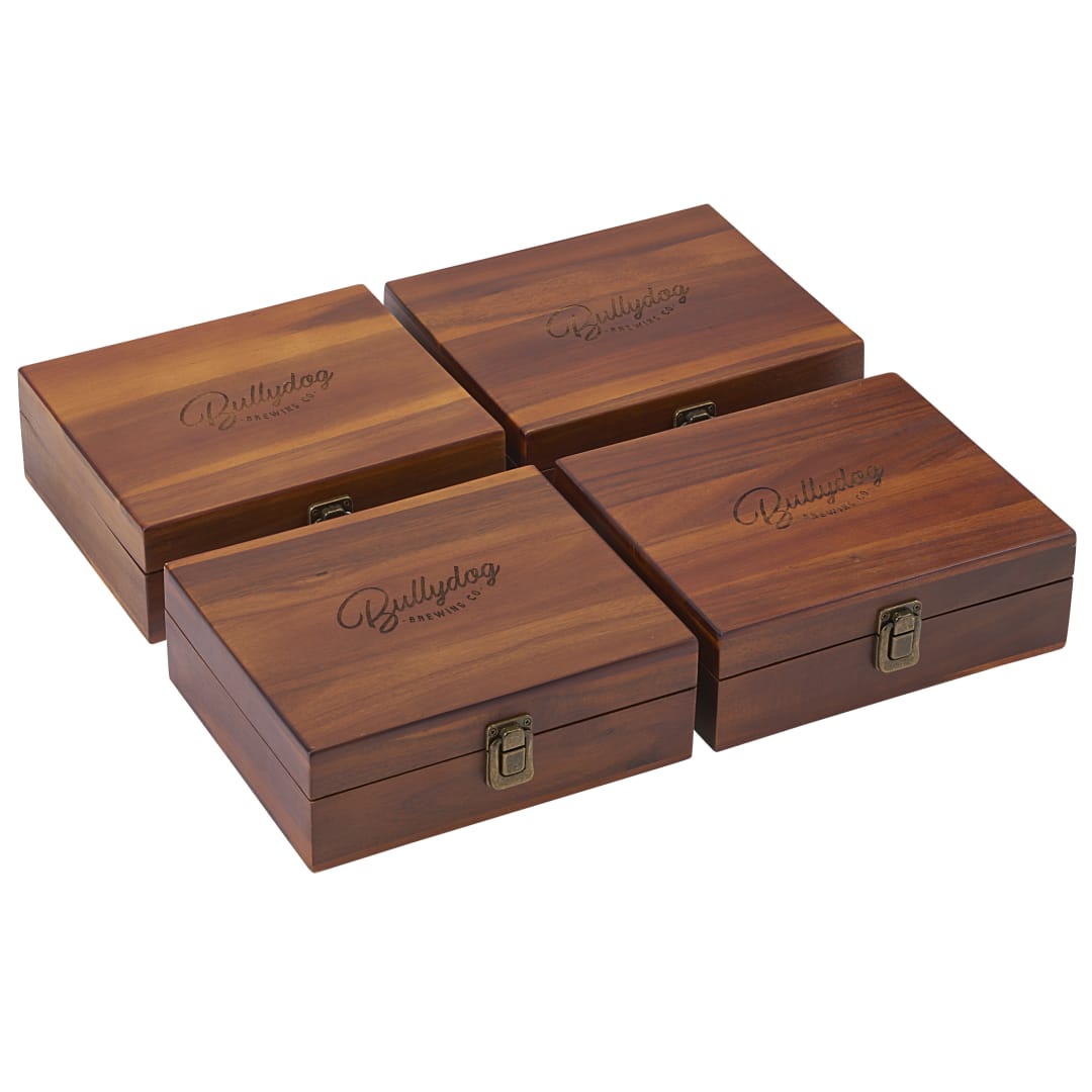 Graze Wood and Metal Wine Set