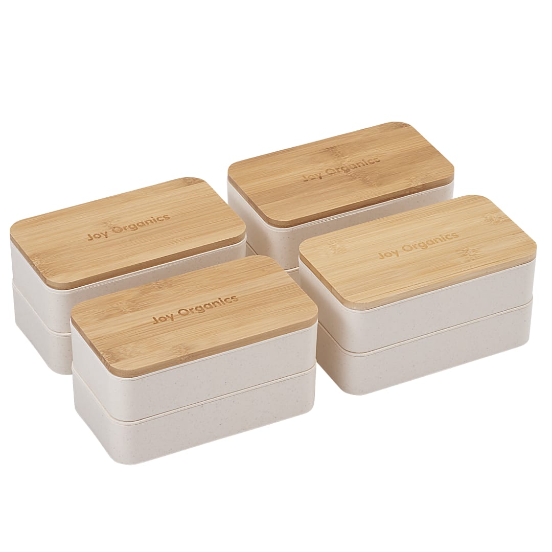 Stackable Bamboo Fiber Bento Box