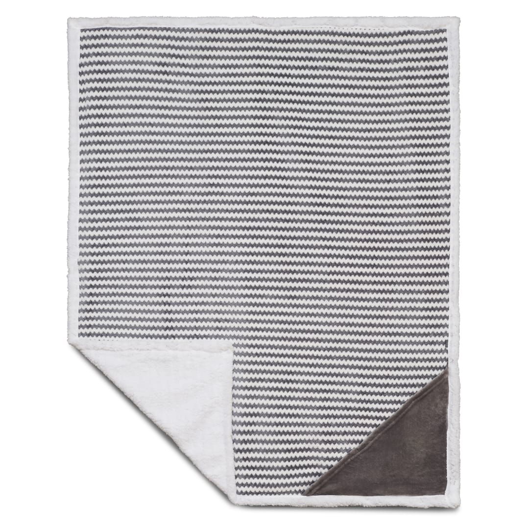 Field & Co.® Chevron Striped Sherpa Blanket