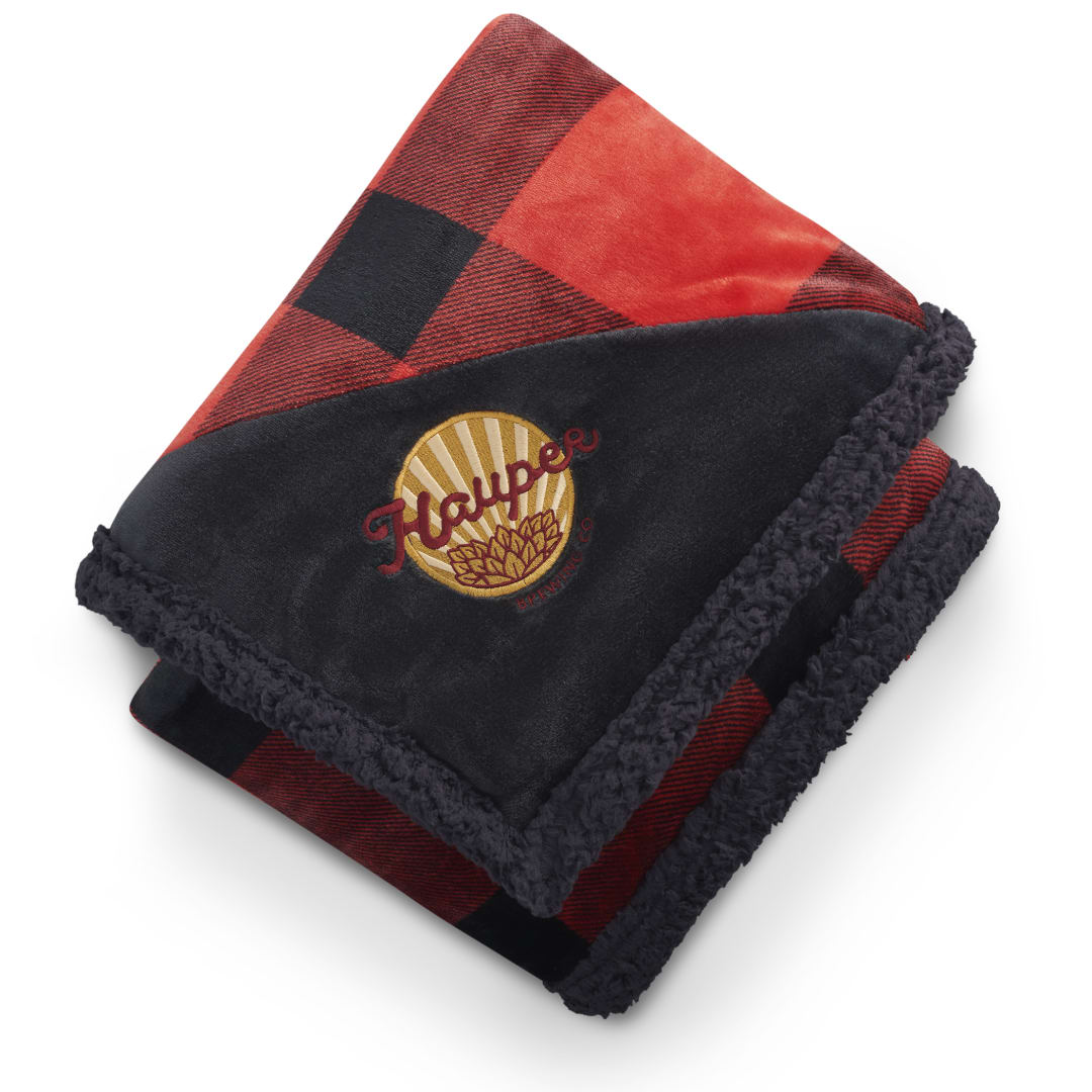 Field & Co.® Buffalo Plaid Sherpa Blanket