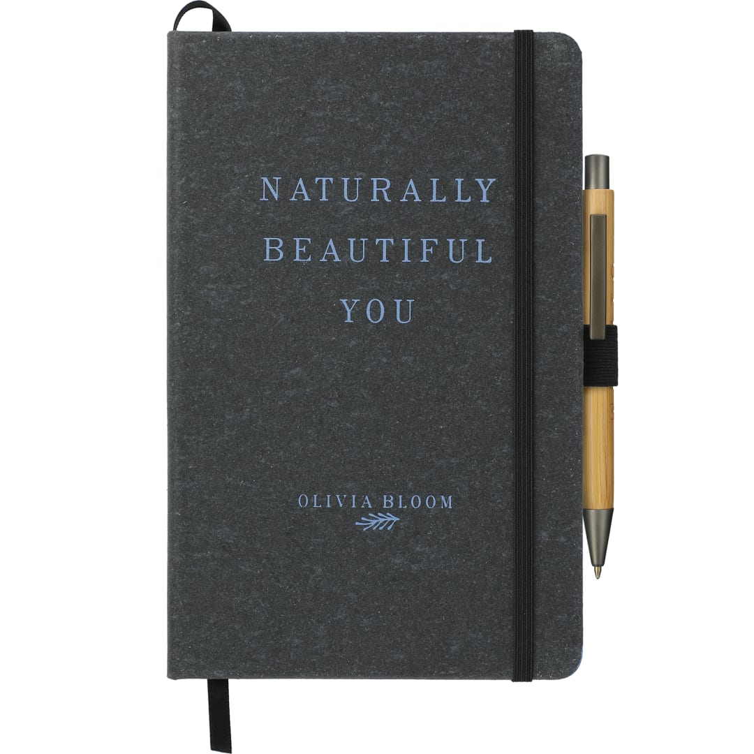 5.5" x 8.5" FSC® Mix Recycled Leather...