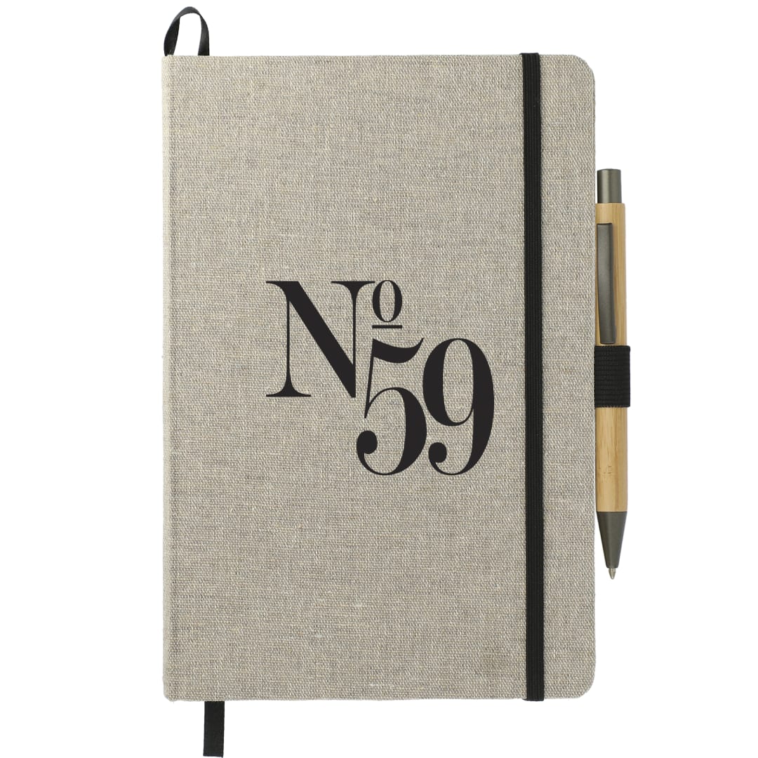 5.5" x 8.5" Recycled Cotton Bound Journal...