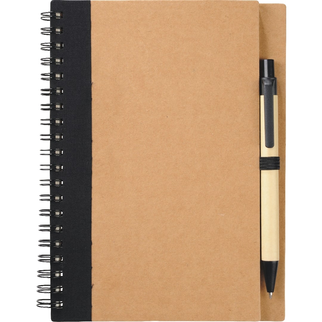 5" x 7" Eco Spiral Notebook with Pen