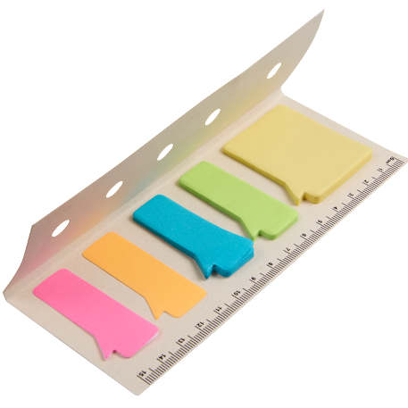 Recycled Milk Carton Sticky Notes & Ruler Pad
