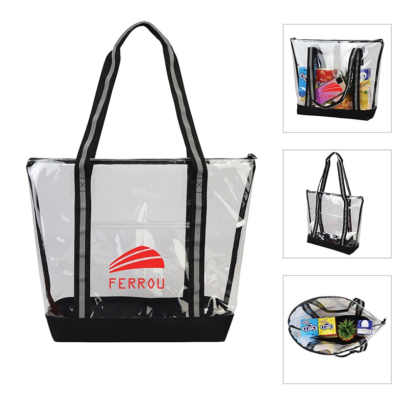 Capitola Clear TPU Zippered Tote