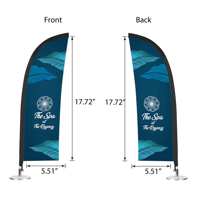 DisplaySplash Tabletop Feather Flag - Double Sided