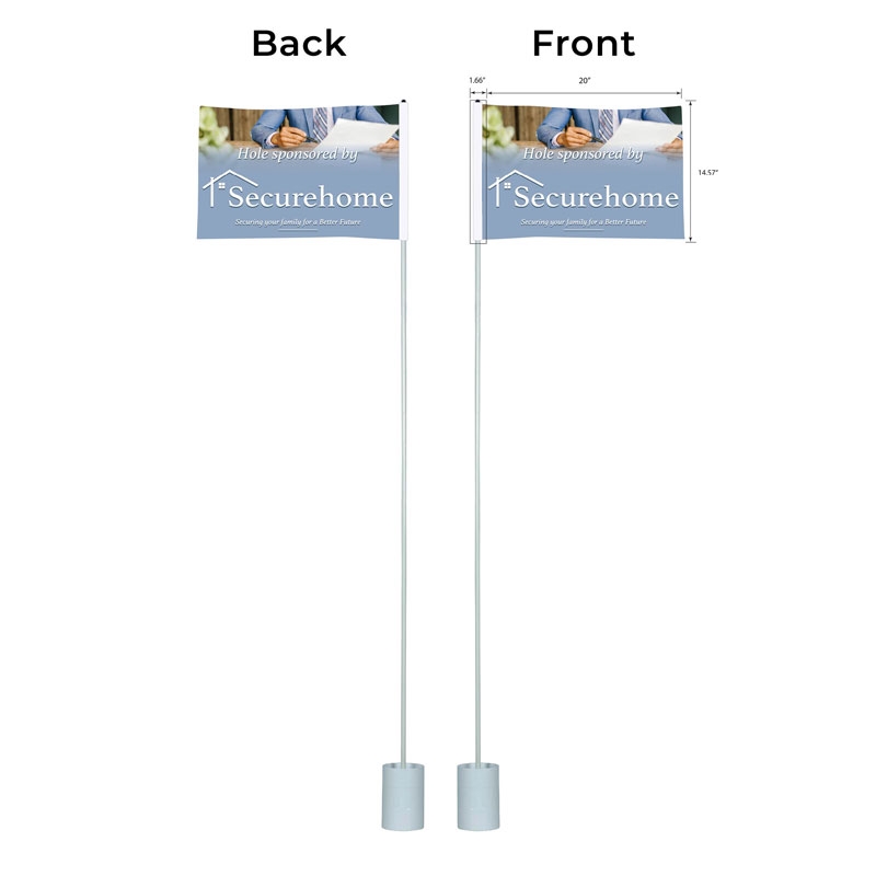 DisplaySplash Golf Flag - Double Sided