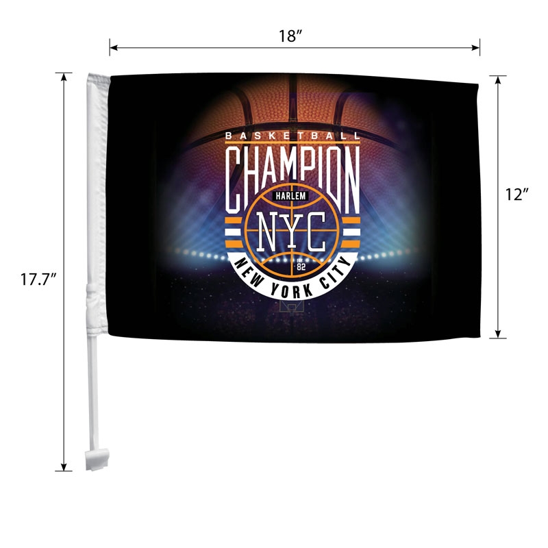 DisplaySplash Car Flag - Single Sided