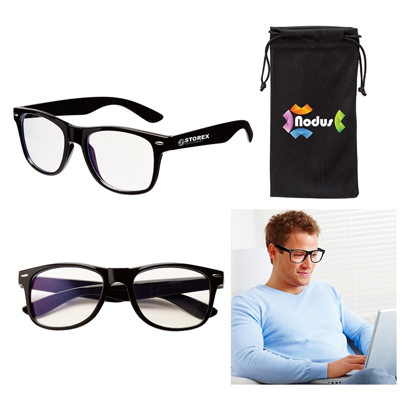 Edmond II Bluelight Blocking Glasses & Pouch