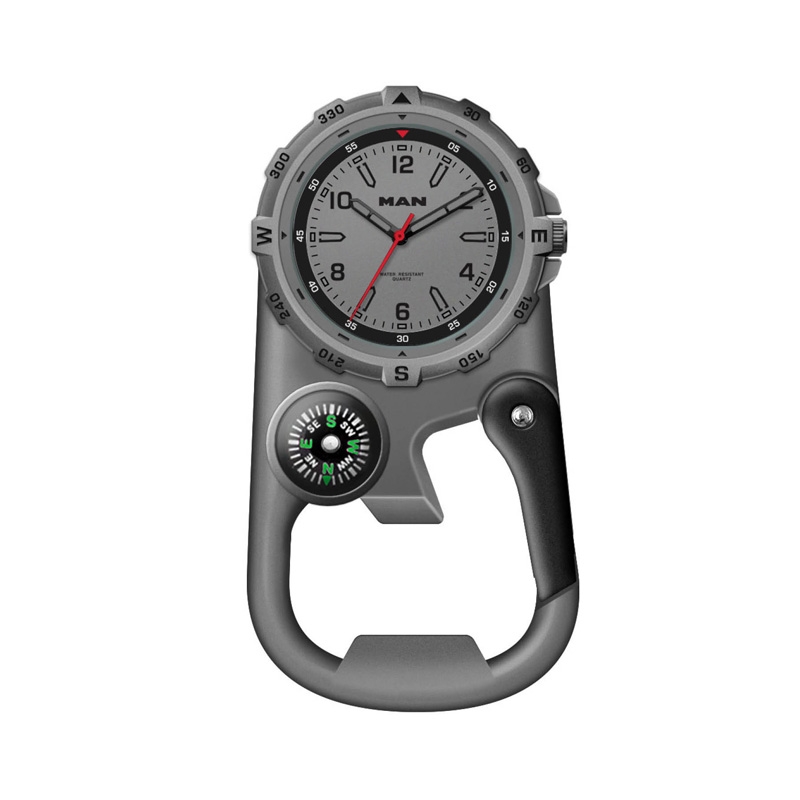 42.5MM, POCKET STYLE W/COMPASS, BOTTLE OPENER & CARABINER,...