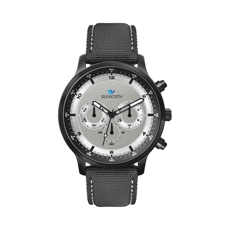 45MM, BLACK METAL CASE, CHRONO MVT