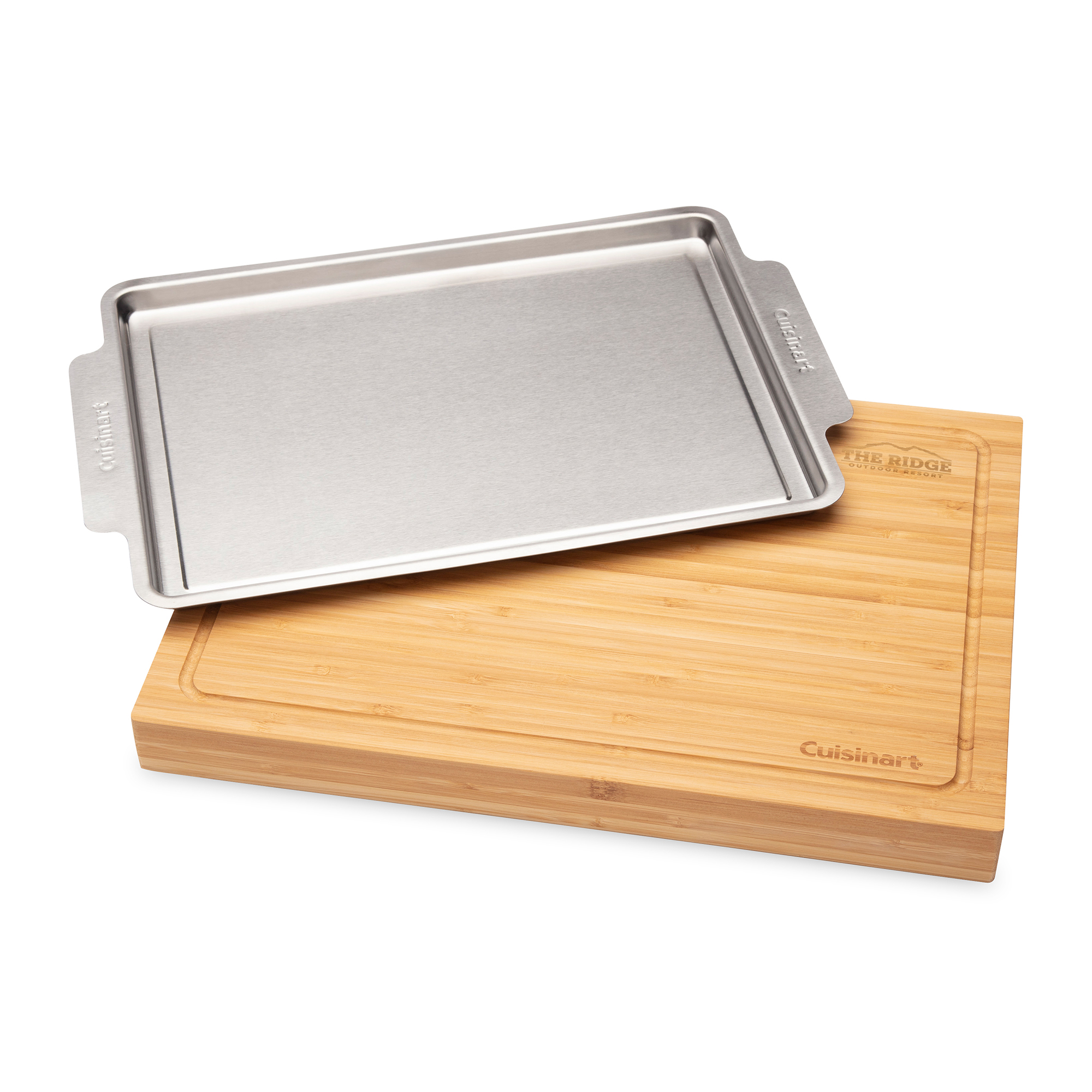 Cuisinart Outdoors® Bamboo Cutting Board With Hidden...