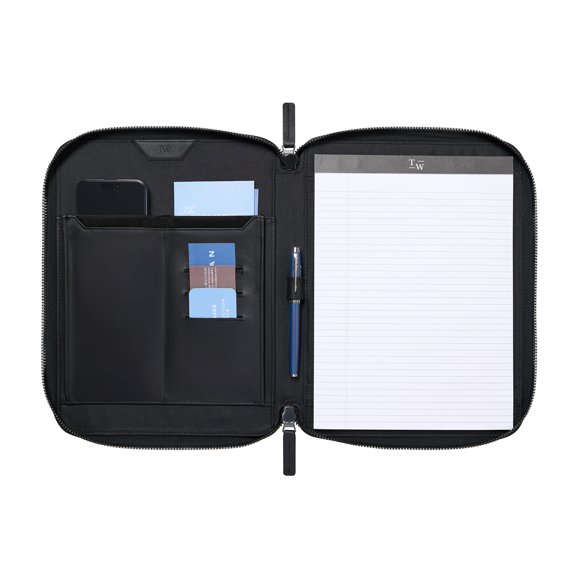 Travis & Wells® Envoy Executive Zipper Close Padfolio