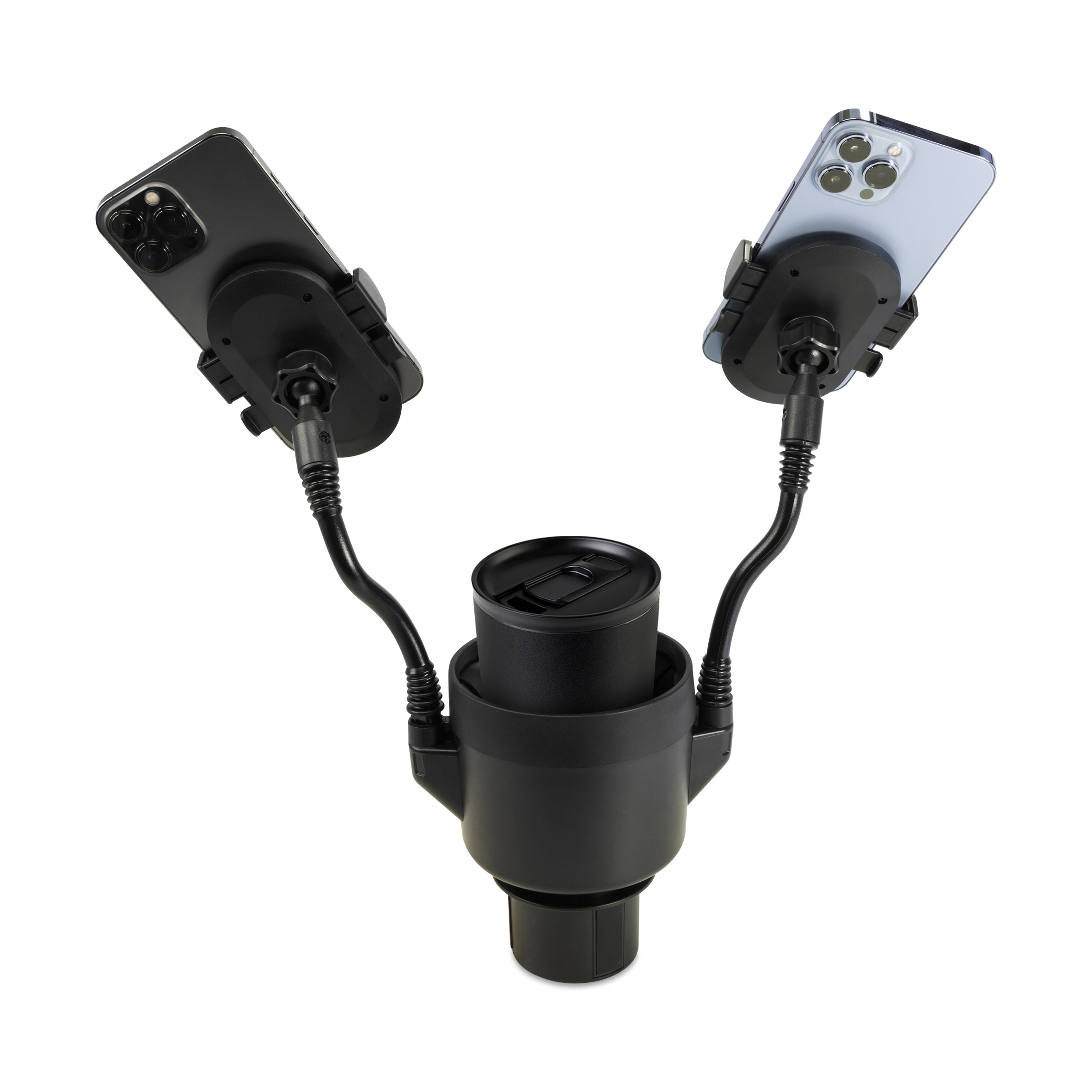 iLive™ Cup Holder with Dual Mobile Phone Mount