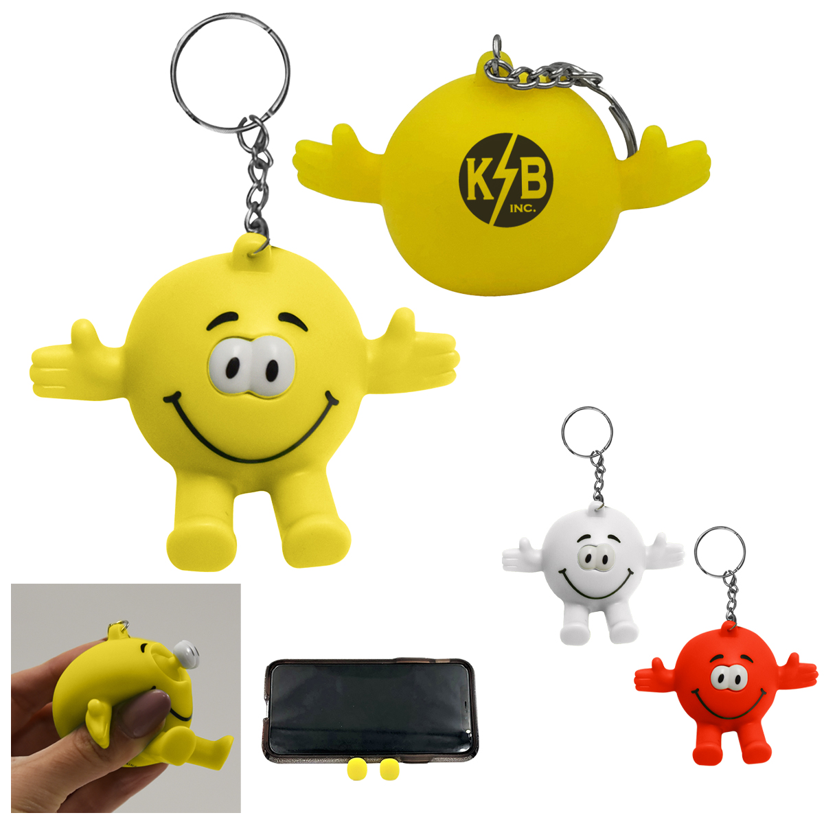 Eye Poppers Stress Reliever Key Ring Phone Stand