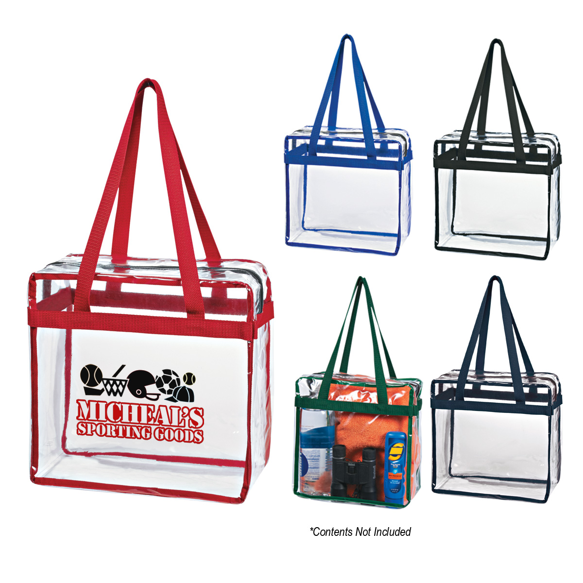 Clear Tote Bag With Zipper