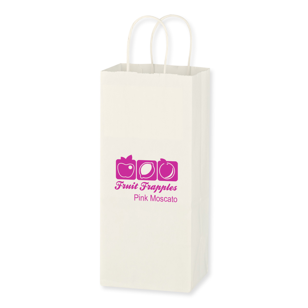 Kraft Paper White Wine Bag - 5.25