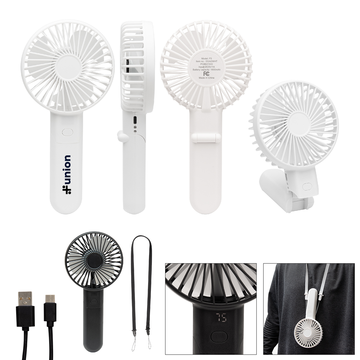 Bend & Snap Rechargeable Fan