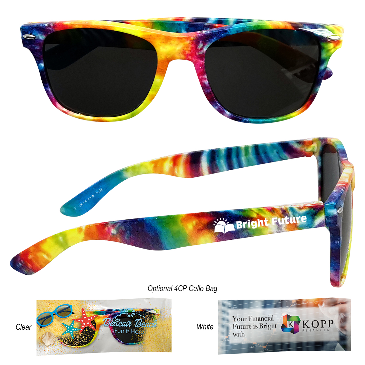 Tie-Dye Malibu Sunglasses