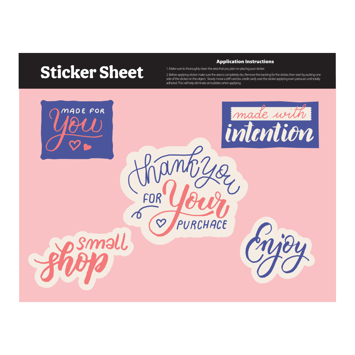 Ultra Removable Sticker Sheet 5.5