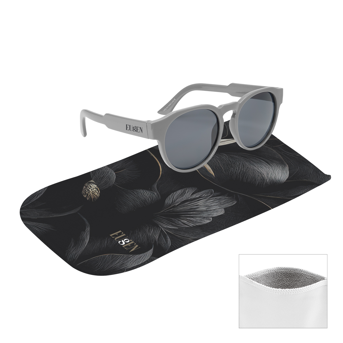 Gatsby Recycled Frame Sunglasses rPET Microfiber Sunglass...