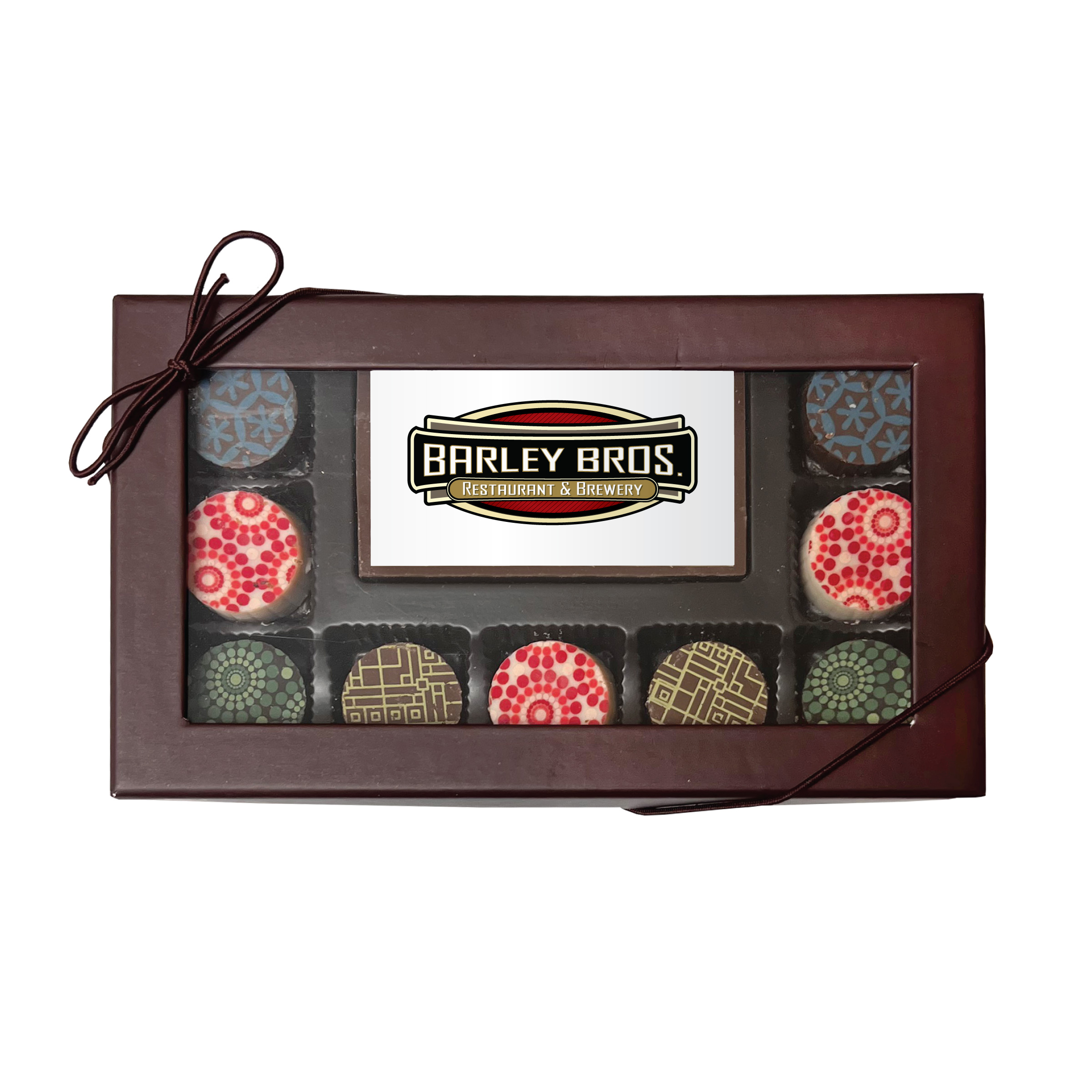 Custom Printed Chocolate Bar With 9 Truffles