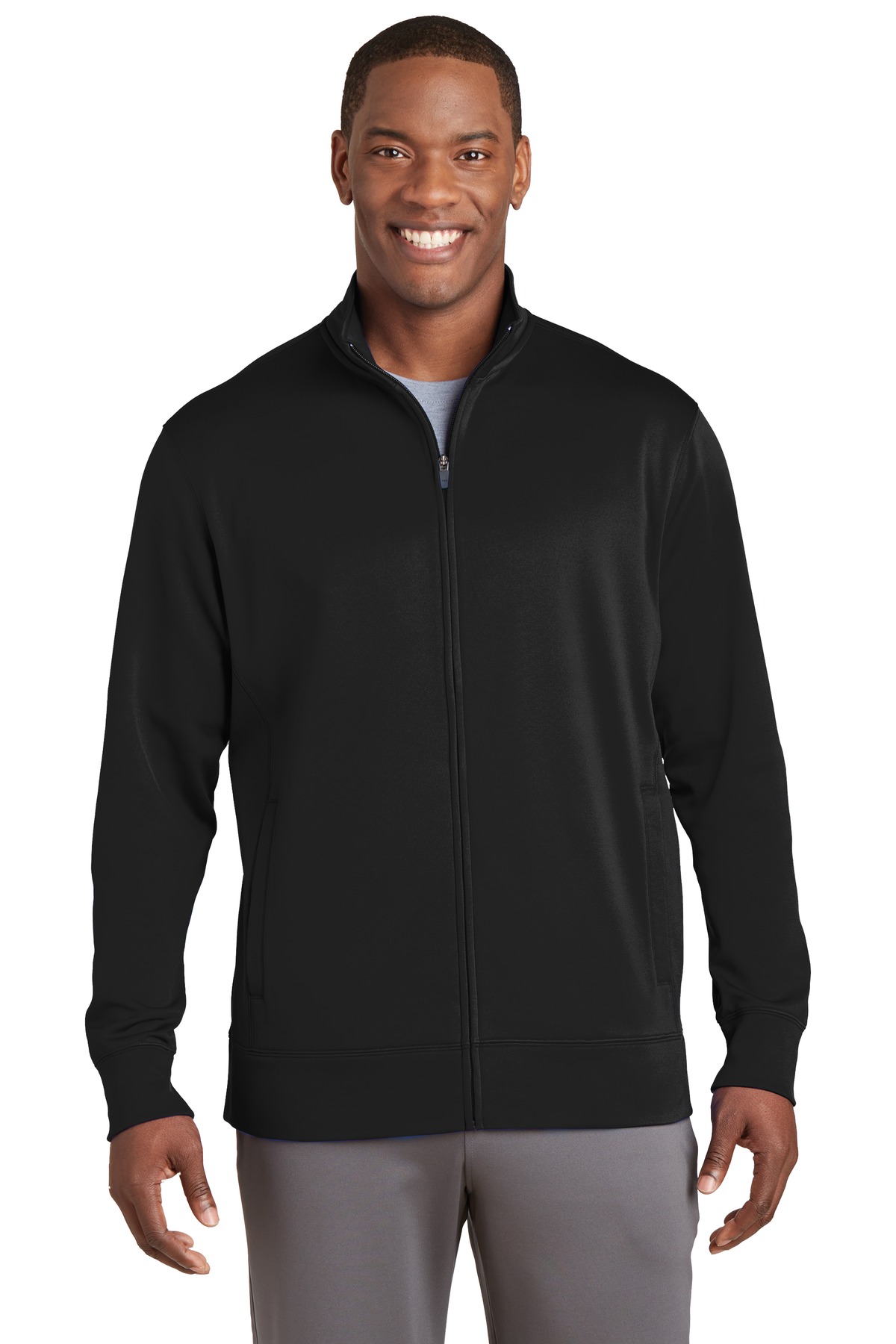 Sport-Tek Sport-Wick Fleece Full-Zip Jacket. ST241