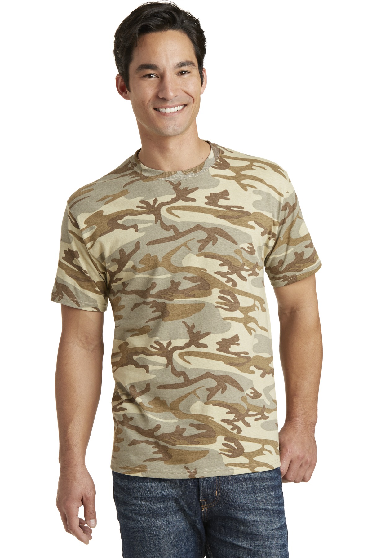 Port & Company Core Cotton Camo Tee. PC54C