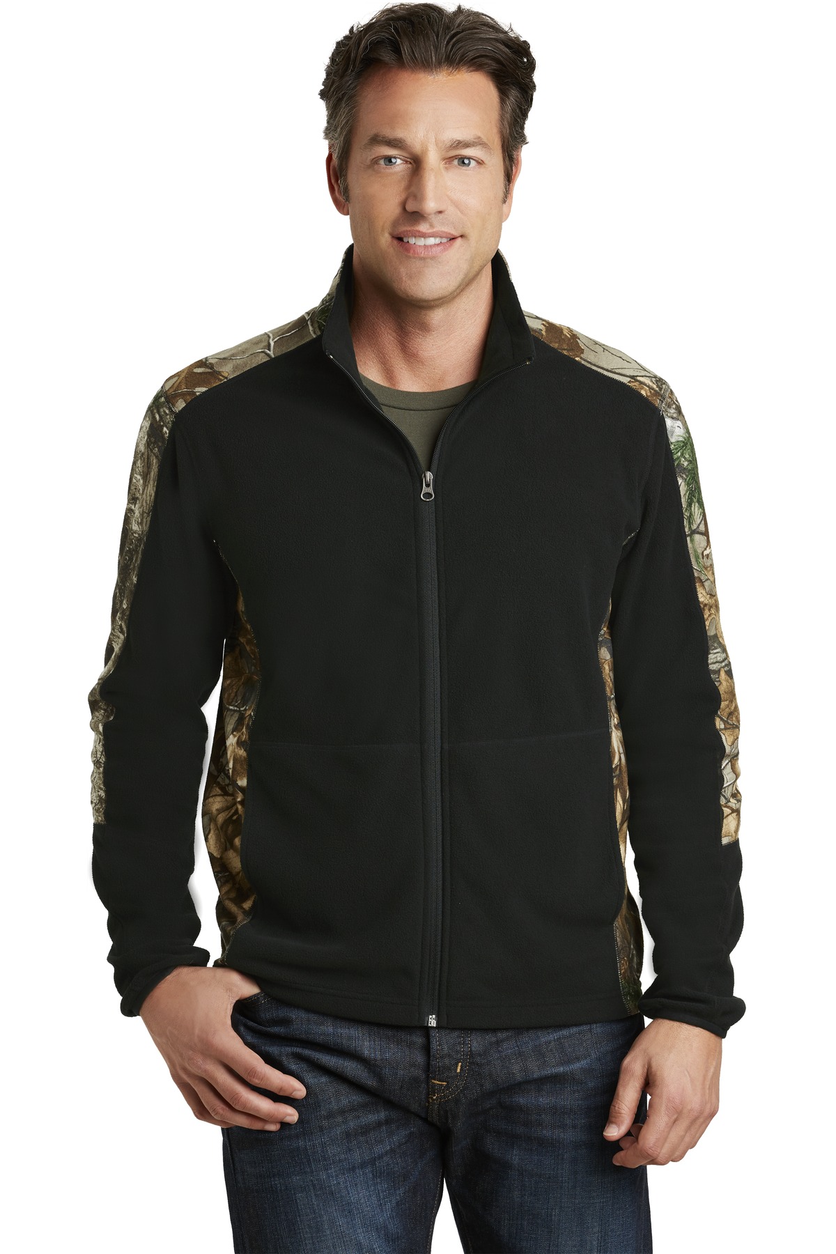 Port Authority Camouflage Microfleece Full-Zip Jacket....