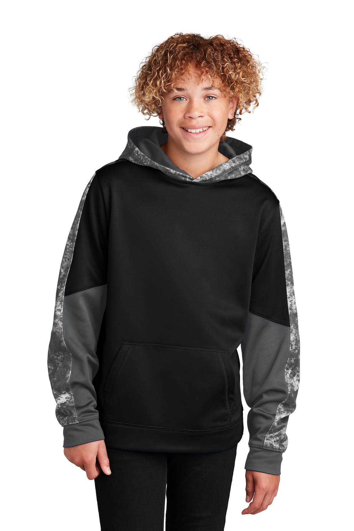 Sport-Tek Youth Sport-Wick Mineral Freeze Fleece Colorblock...