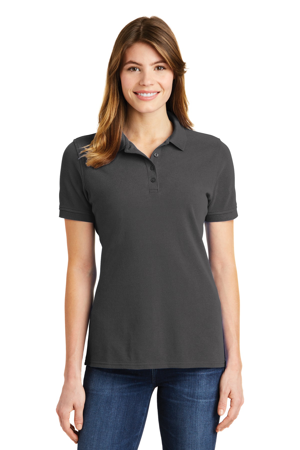 Port & Company Ladies Combed Ring Spun Pique Polo....