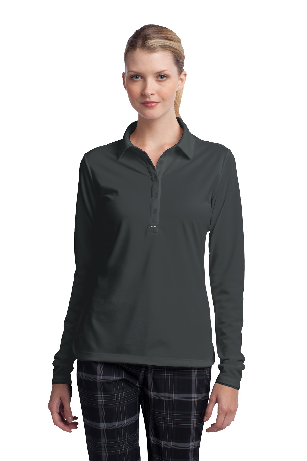 Nike Ladies Long Sleeve Dri-FIT Stretch Tech Polo....