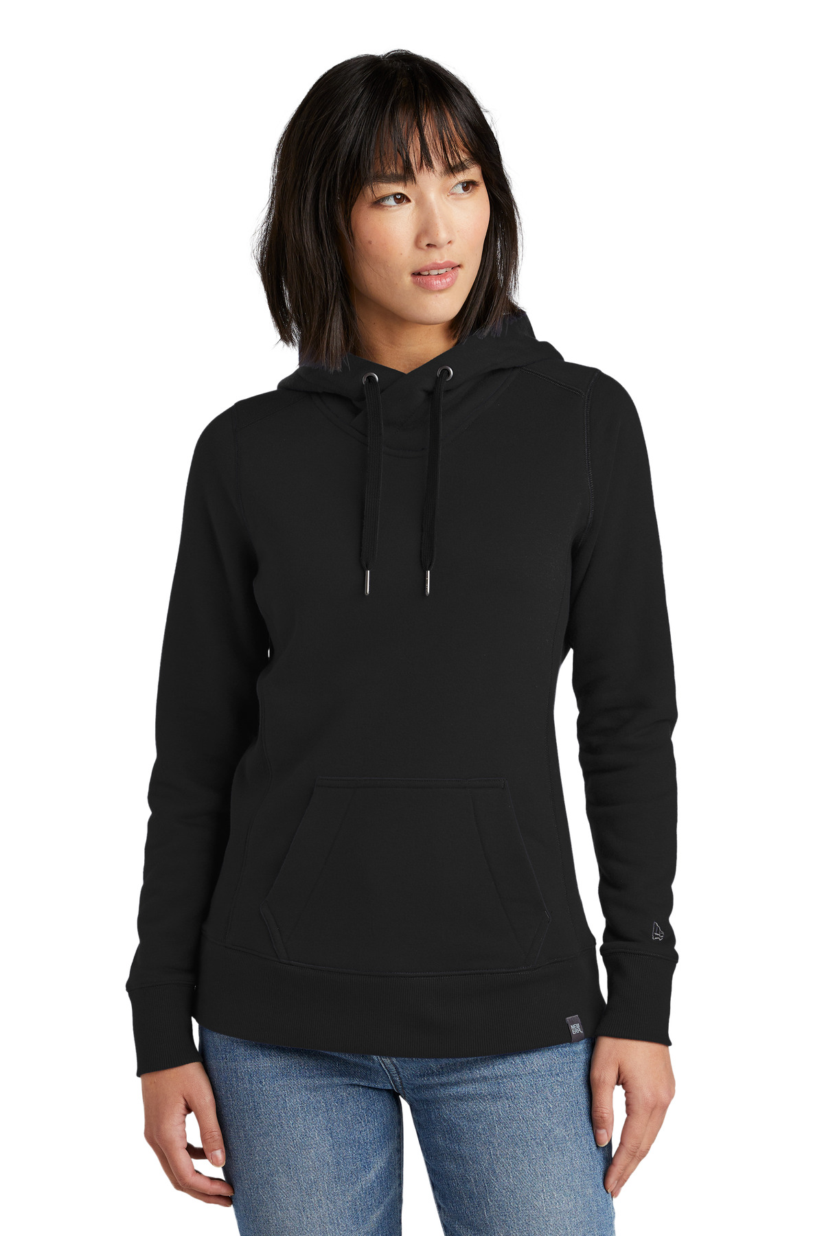 New Era Ladies French Terry Pullover Hoodie. LNEA500