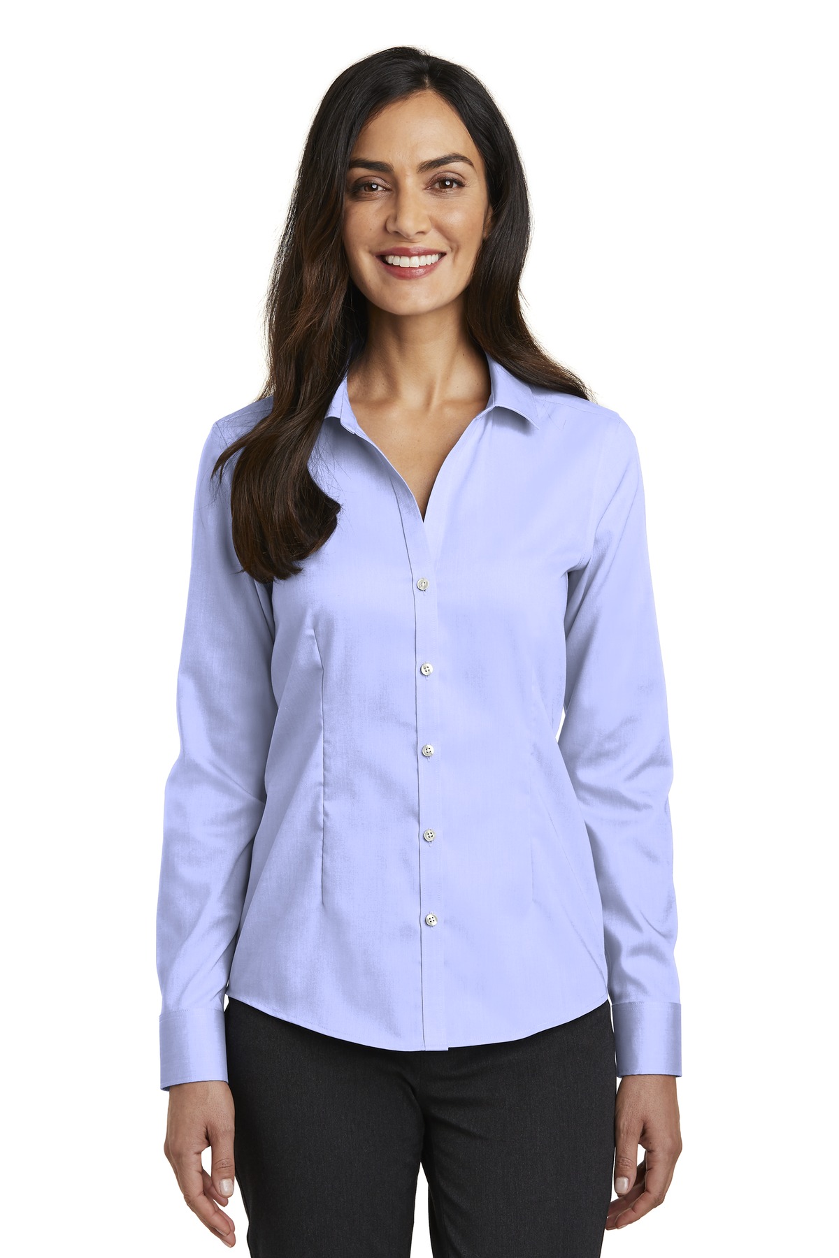 Red House Ladies Pinpoint Oxford Non-Iron Shirt. RH250