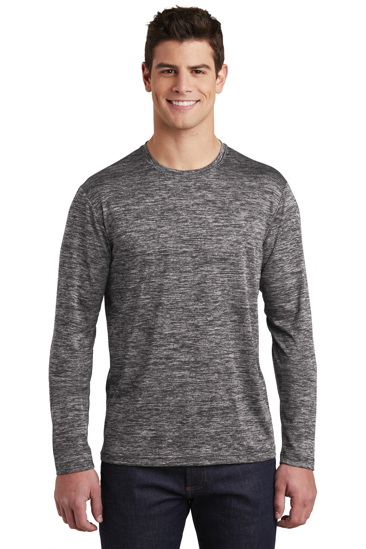 Sport-Tek PosiCharge Long Sleeve Electric Heather Tee....