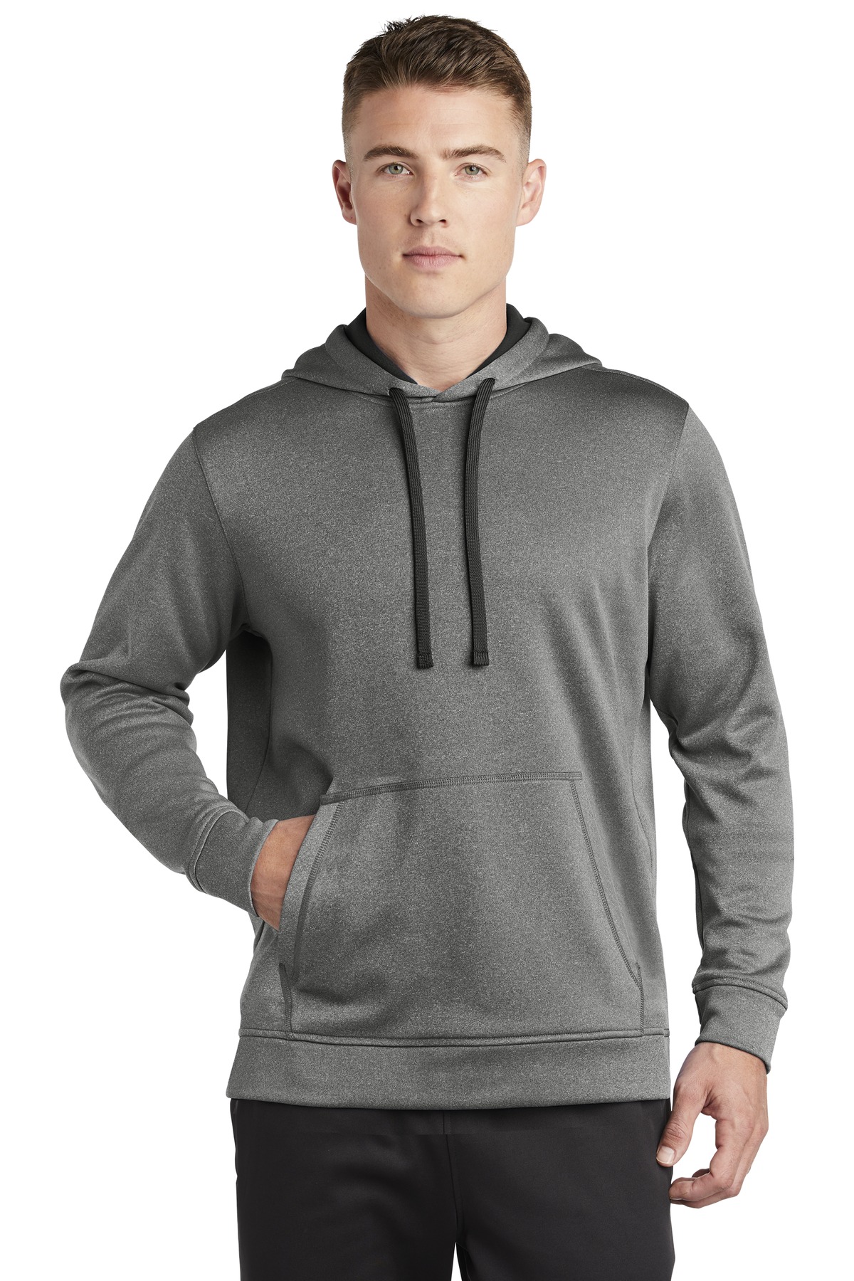 Sport-Tek PosiCharge Sport-Wick Heather Fleece Hooded...