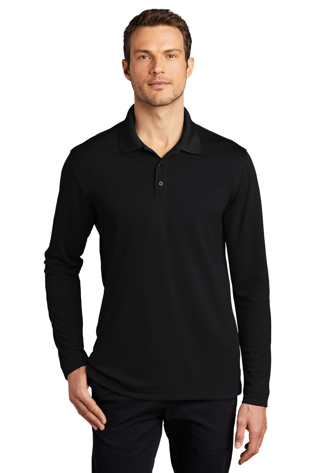 Port Authority Dry Zone UV Micro-Mesh Long Sleeve Polo...