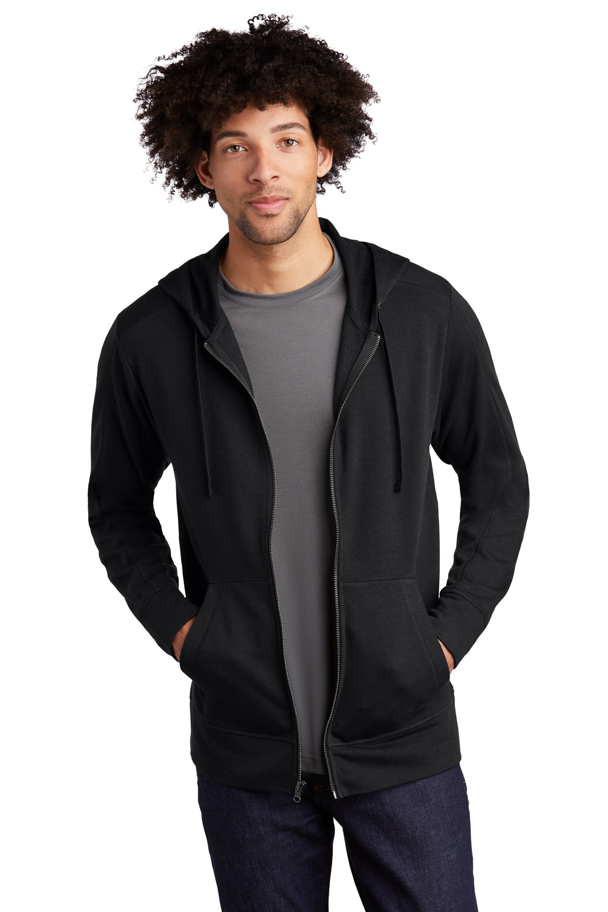 Sport-Tek PosiCharge Tri-Blend Wicking Fleece Full-Zip...