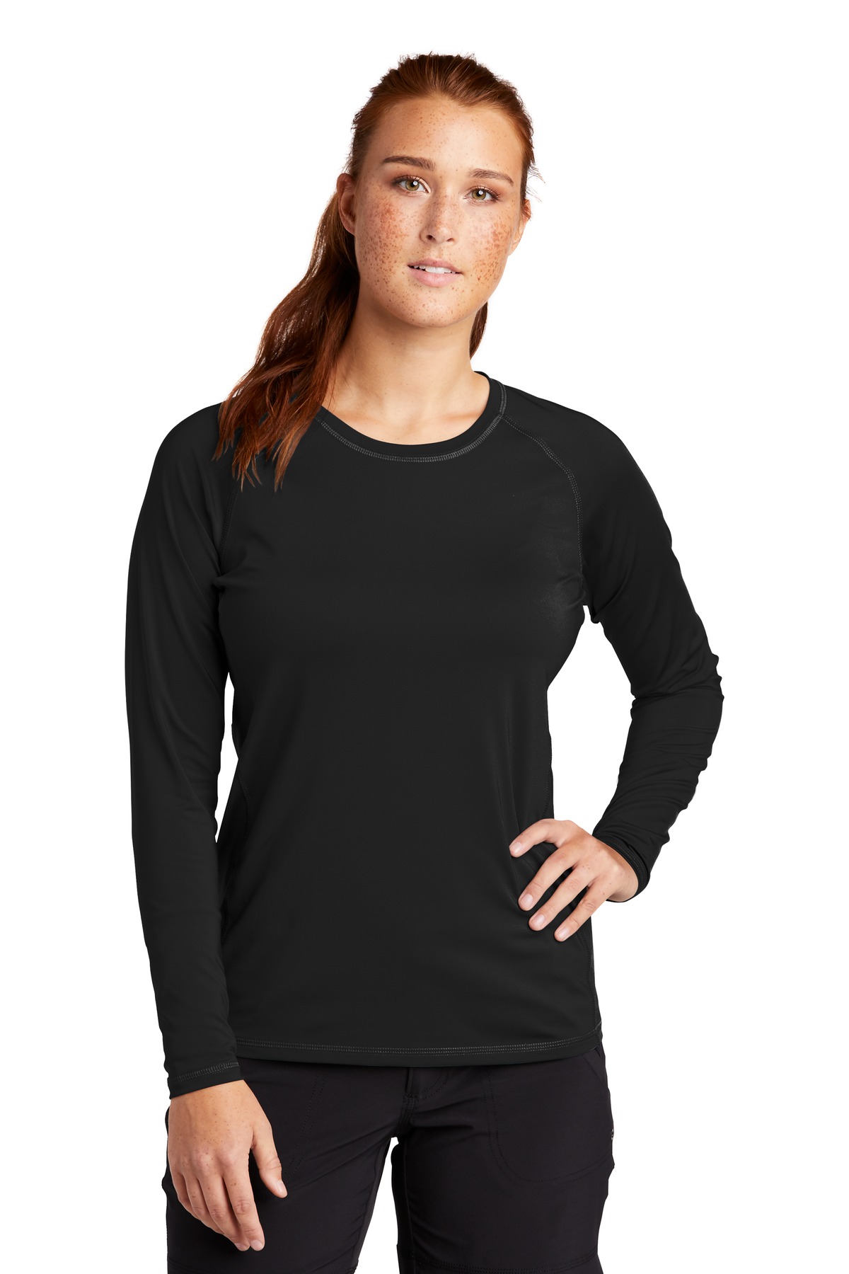 Sport-Tek Ladies Long Sleeve Rashguard Tee. LST470LS