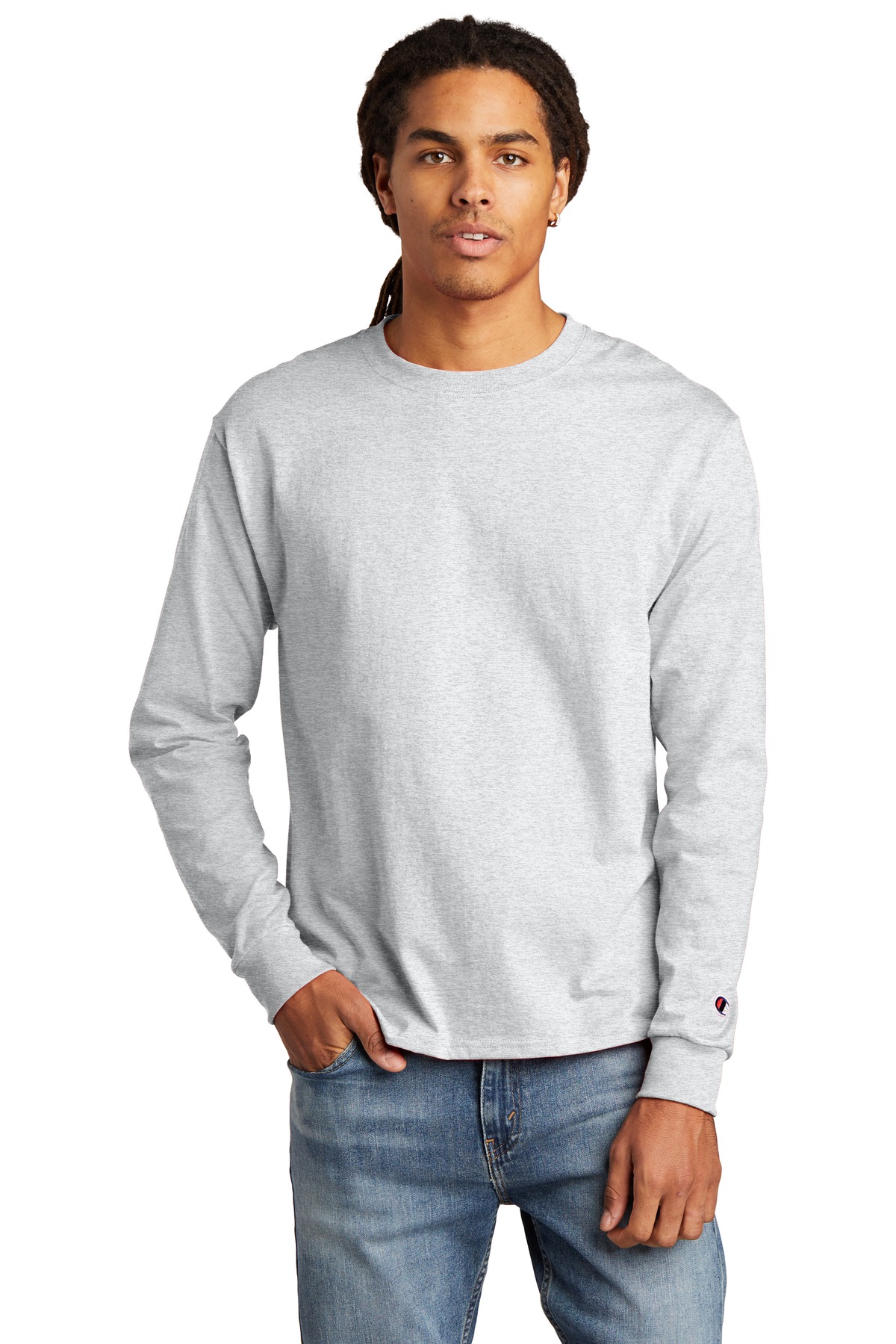 Champion Heritage 5.2-Oz Jersey Long Sleeve Tee CC8C