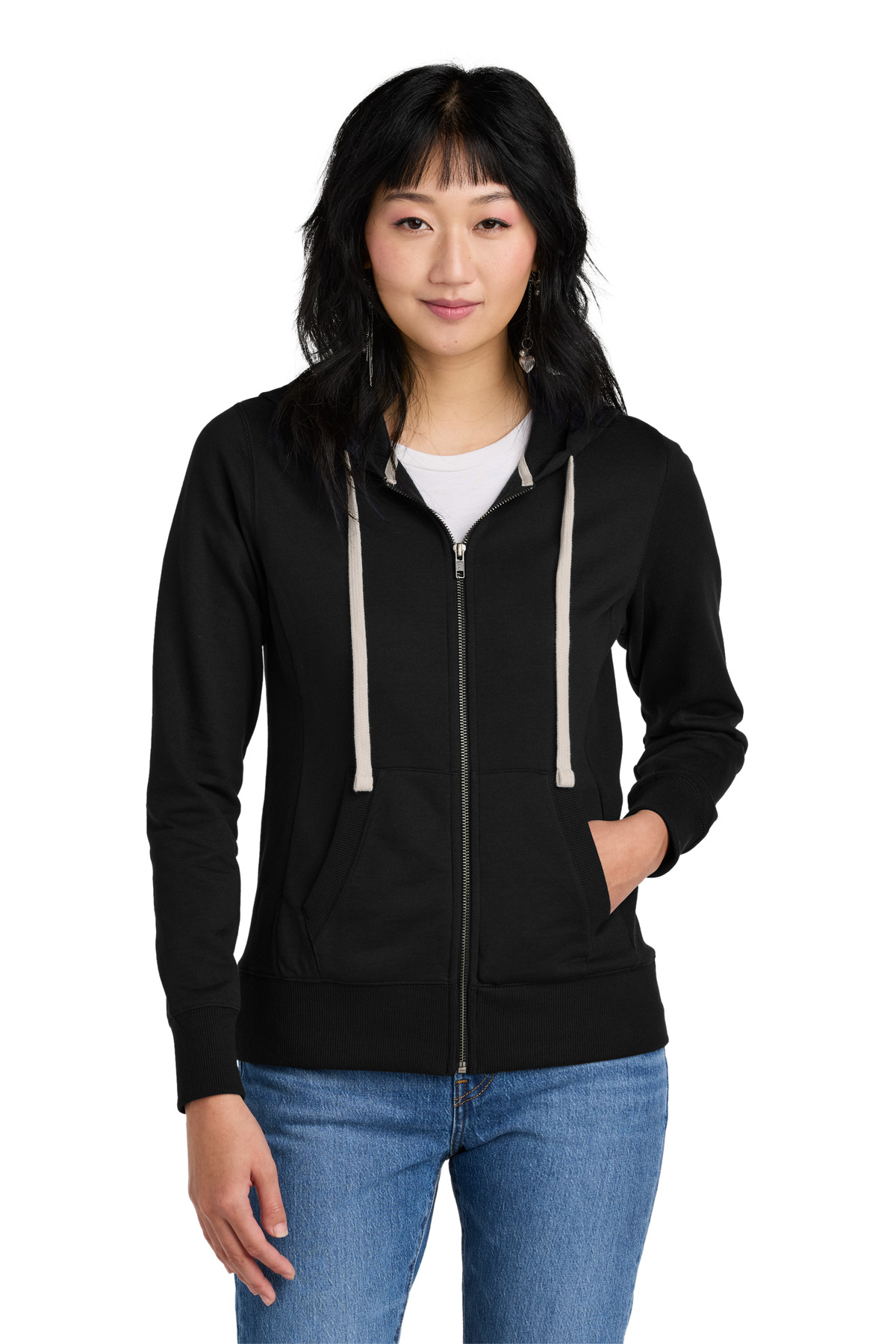 District Women's Re-Fleece Full-Zip Hoodie DT8103