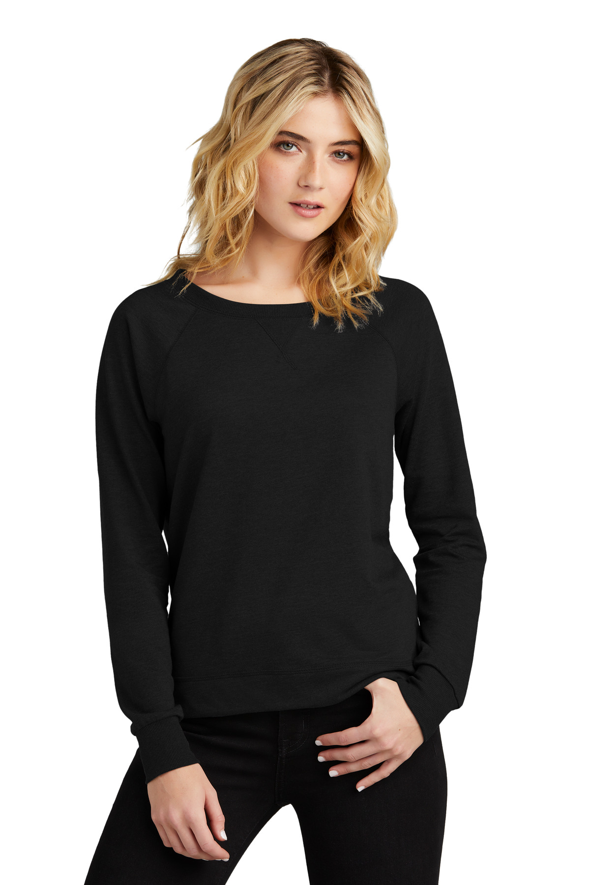 District Women's Featherweight French Terry Long Sleeve...