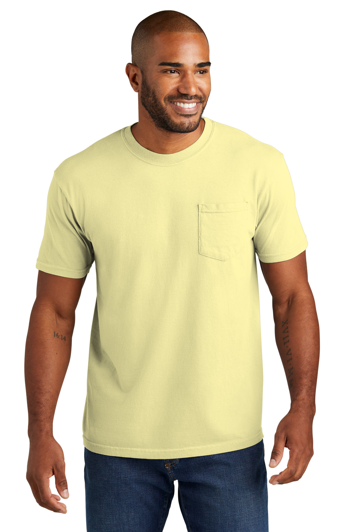 COMFORT COLORS Heavyweight Ring Spun Pocket Tee. 6030